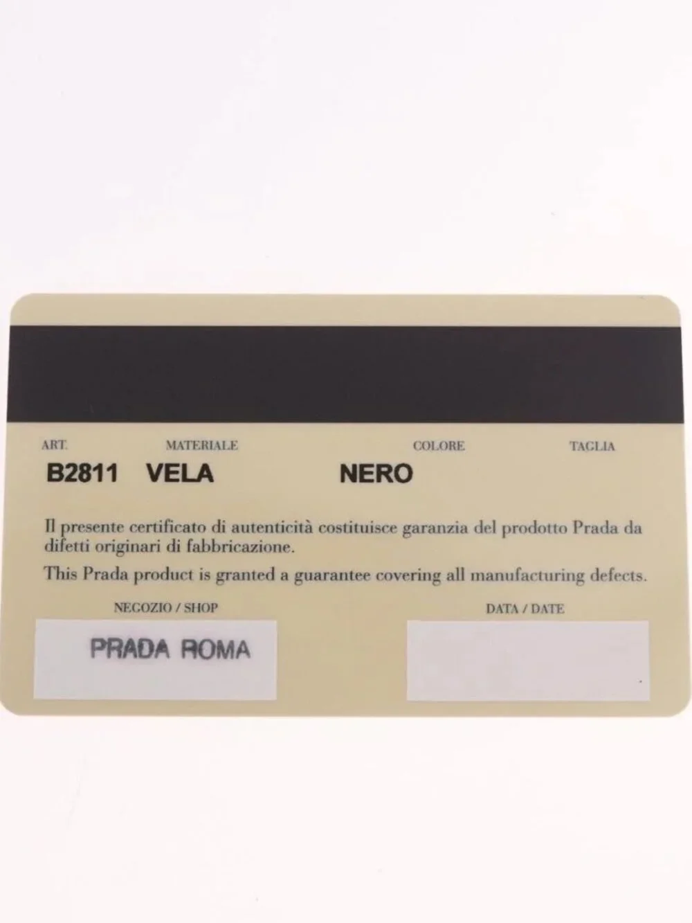Prada brand	prada color	black